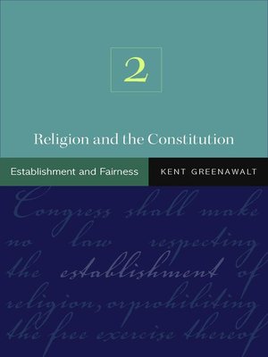 cover image of Religion and the Constitution, Volume 2
